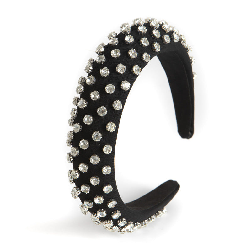 Wholesale Diamond-encrusted Wide-brimmed Headband