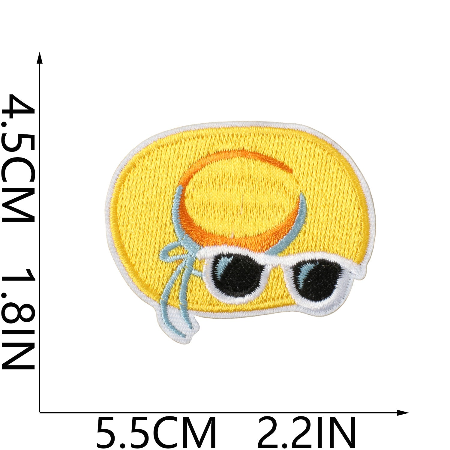 Wholesale Fashion Embroidery Patch Polyester Beach Ice Cream Applique For Clothing Bags And DIY Craft Projects