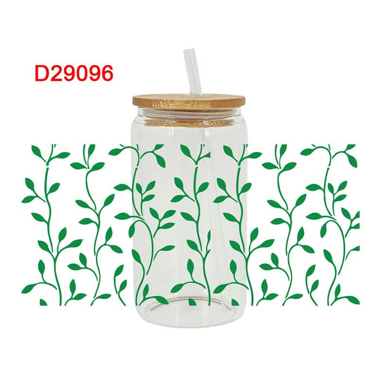 Wholesale Uv Transfer Sticker Glass Cup Crystal Label Crystal Sticker 16OZ UV DTF WRAPS
