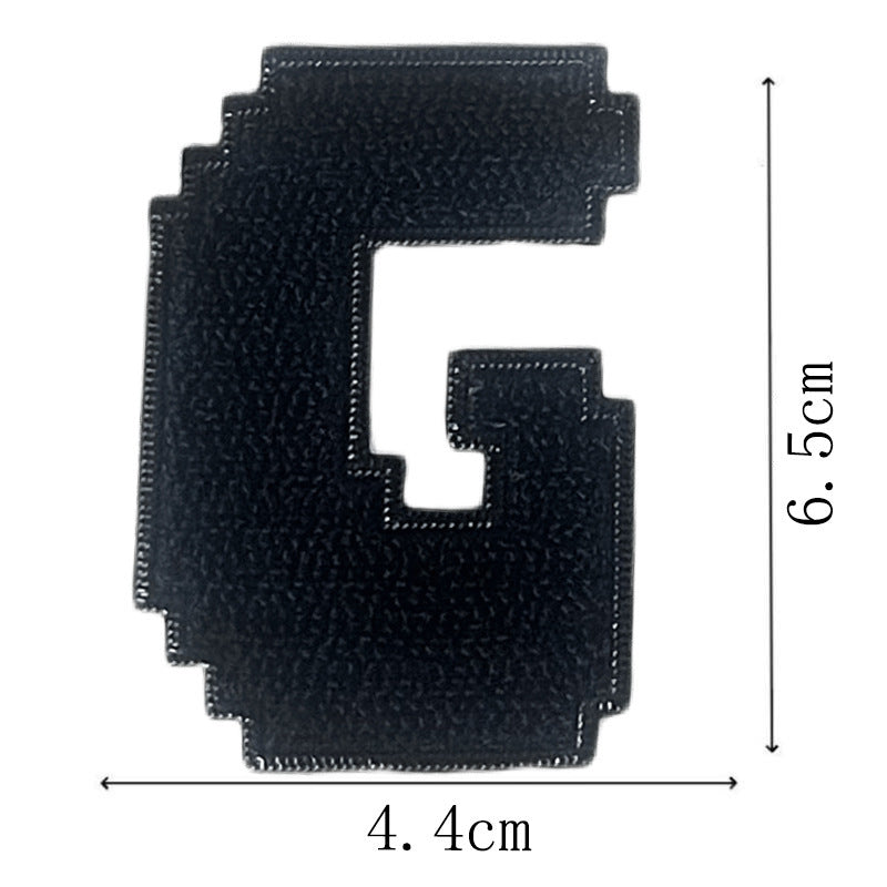 Wholesale Classic Black Embroidered Letter Patches Set Of 26 Adhesive Applique For Coat Repair DIY Craft Supply