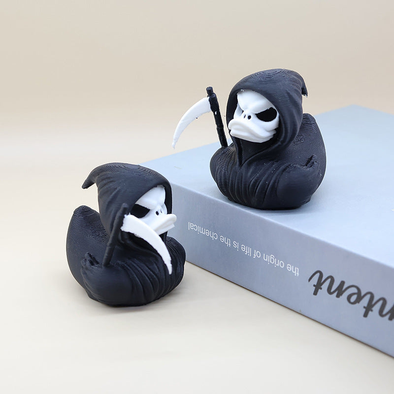 Wholesale  New 3d Printing Death Duck Grim Reaper Duck Halloween Gift