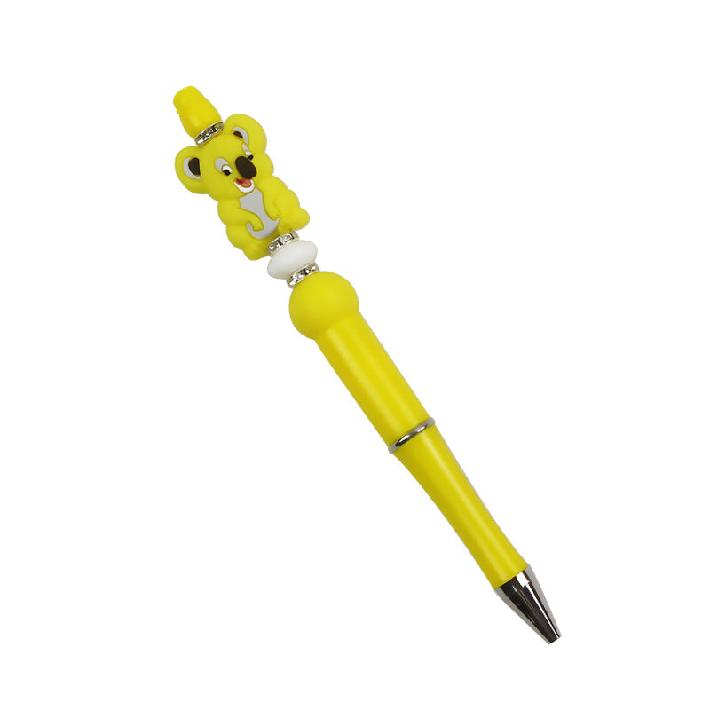 Wholesale 10PCS DIY Handmade Cartoon Koala Silicone Bead Pen