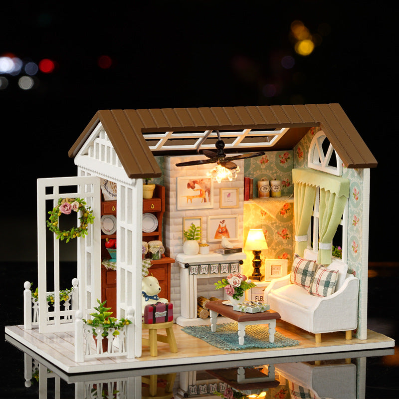 Wholesale  House Handmade Assembled DIY Cabin Doll Accessories