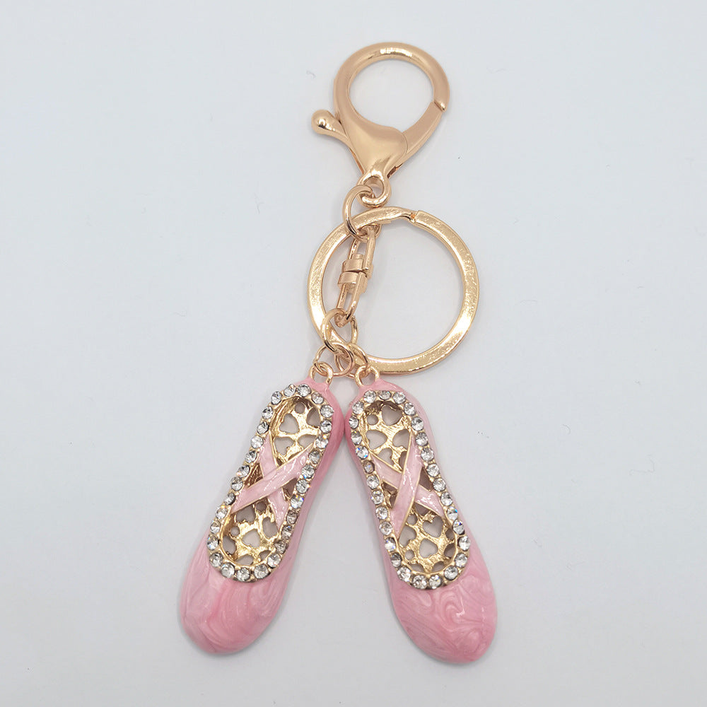 Wholesale New Ballet Shoes Key Chain