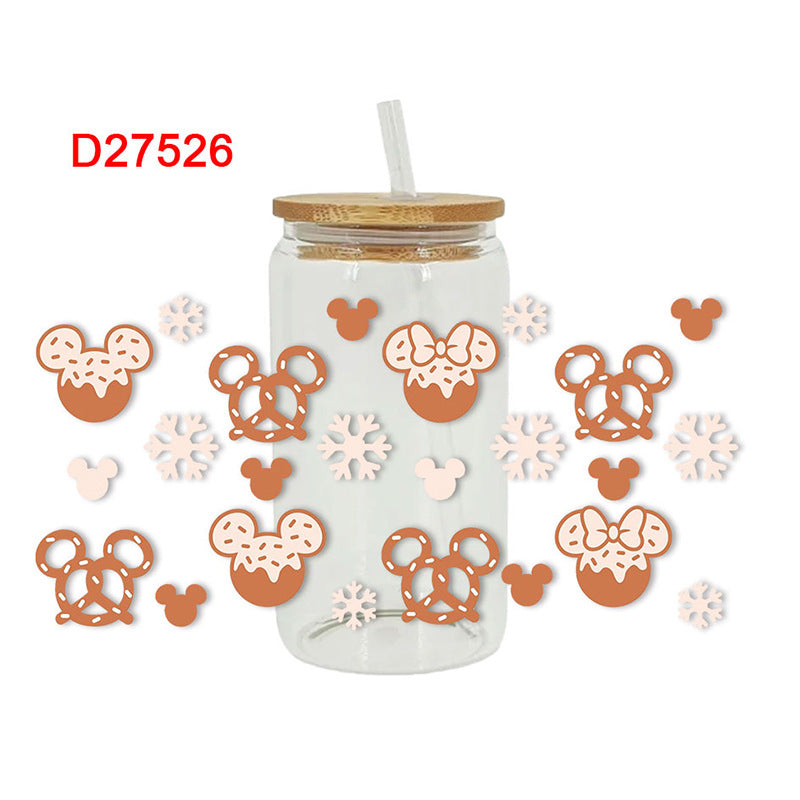 Wholesale UV Transfer Paste Glass Crystal Label Crystal Paste 16OZ UV DTF WRAPS 23cmX11cm
