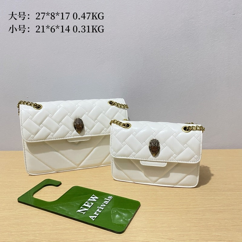 Wholesale Versatile Shoulder Bag Eagle Head Embroidery Chain PU Crossbody Bag