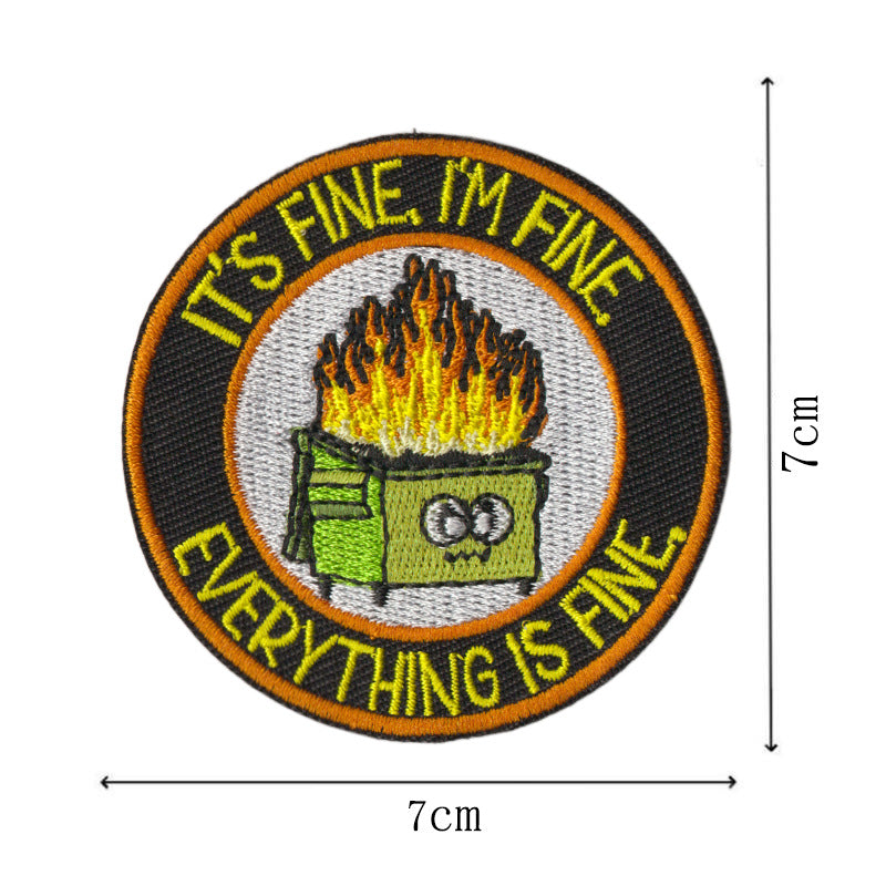 Wholesale Fun Badge Goose Cat Graphic Cloth DIY Patches