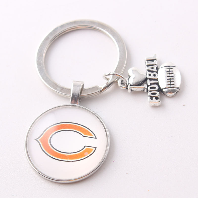 Wholesale I Love Football Team Keychain