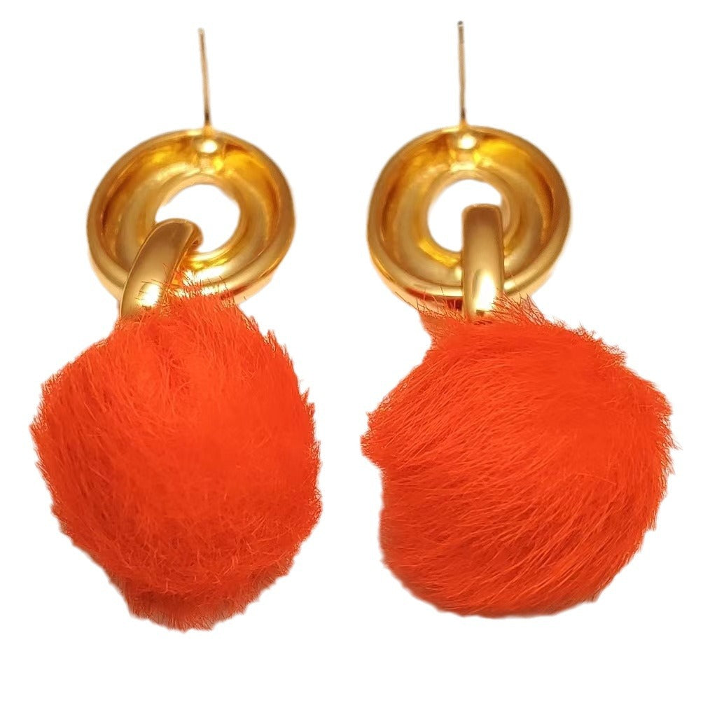 Wholesale Copper Hair Ball Mosquito Coil Ear Clip
