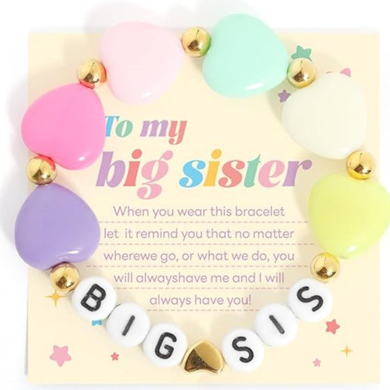 Wholesale Rainbow letter colored sliced soft ceramic bracelet