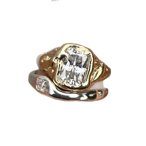 Wholesale brushed tulip ring cool and noble calla lily ring