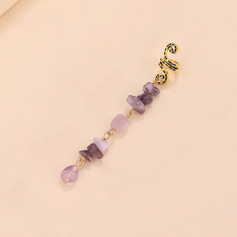 wholesale Alloy Natural Stone Pendant Hair Clip