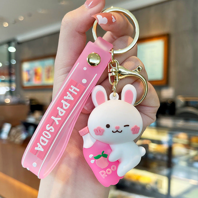 Wholesale Animal Bubble Water Creative Cartoon Plastic Keychains