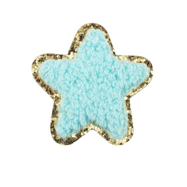 Wholesale Rainbow Embroidered Iron On Patch With Lightning And Five Pointed Star Stylish Clothing Accessory For Casual Wear And Resale