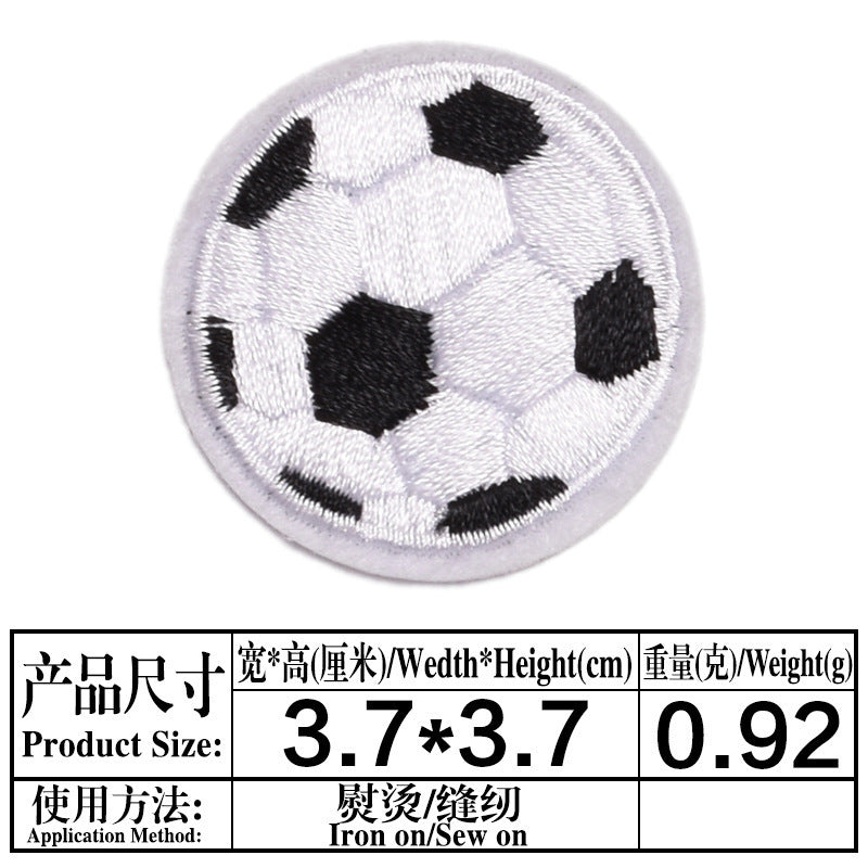 Wholesale adhesive embroidered cloth stickers basketball  DIY Patches