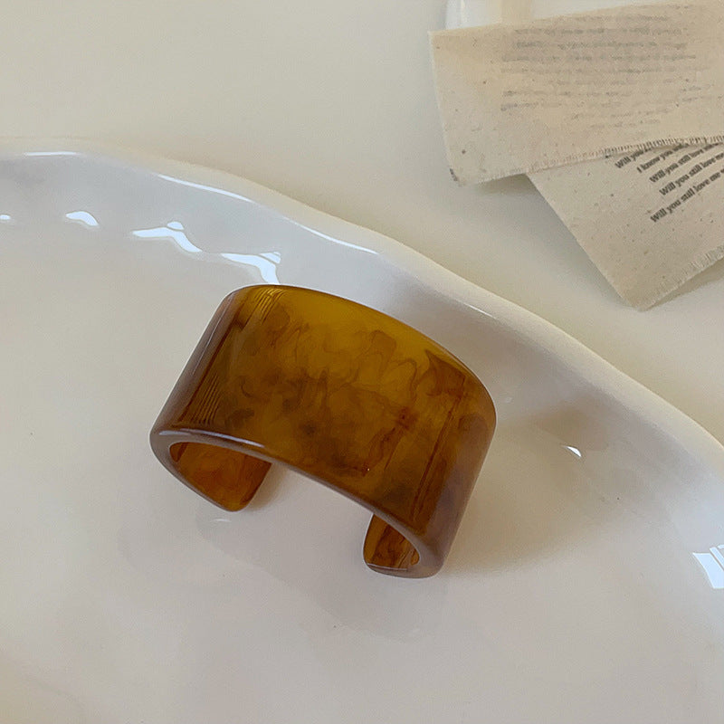 Wholesale Irregular Resin Texture Bracelet