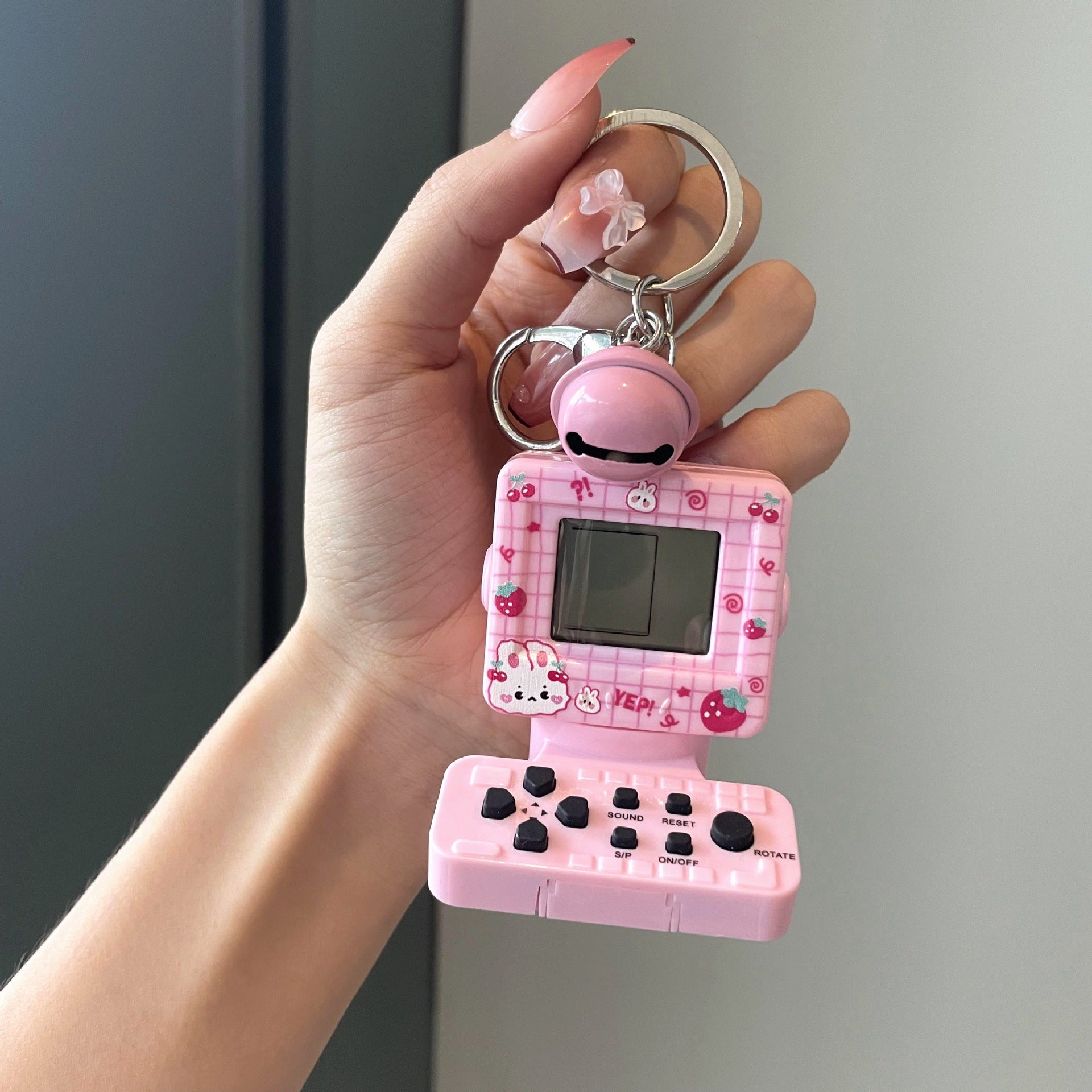 Llavero de la consola de juego de tetris de metal mini de metal al por mayor