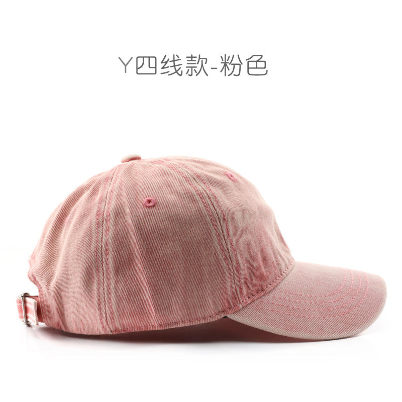 Wholesale Autumn/Winter Personalized Retro Solid Color Light Plate Denim Outdoor Sunshade Duck Tongue Hat