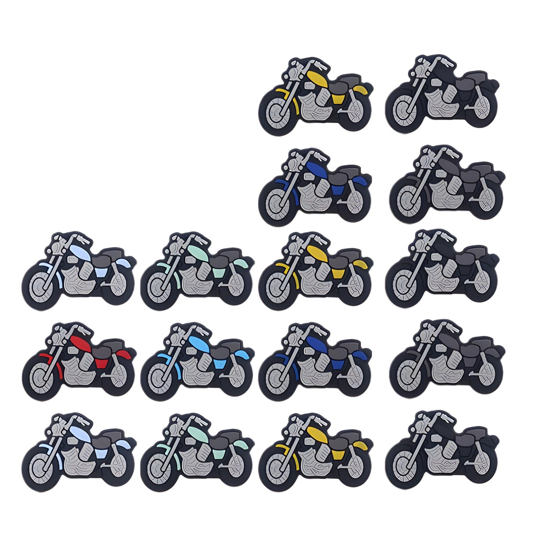 Wholesale 10pcs Cartoon Motorcycle Focal Beads