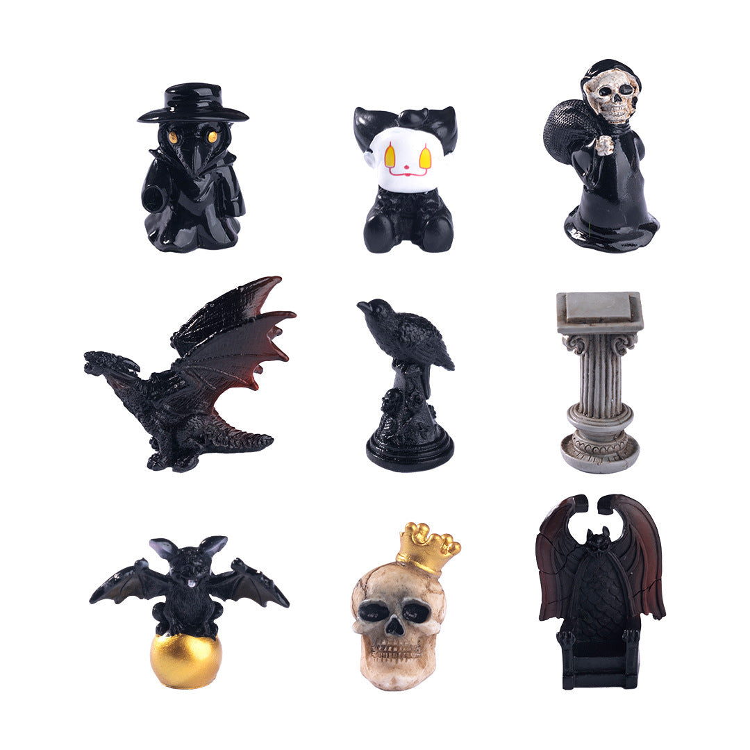 Wholesale Resin  Skeleton Bat Figurine Ornament Home Decor Party Favor