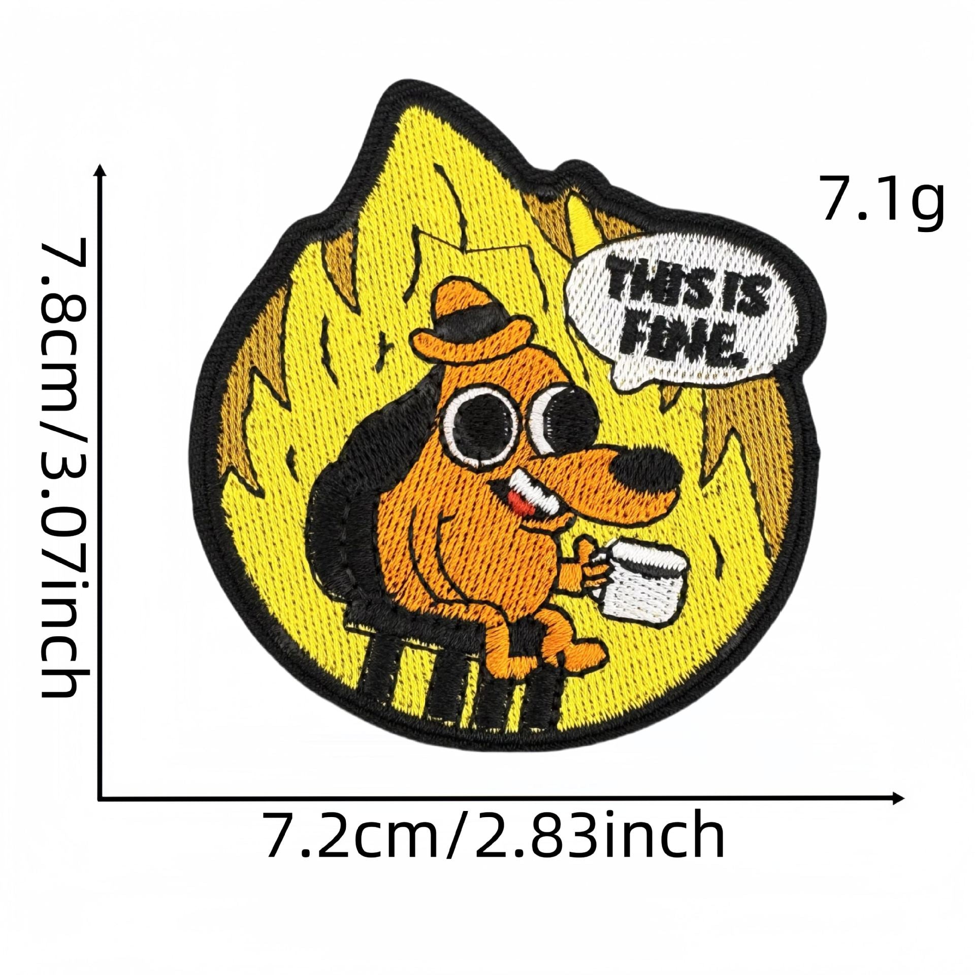 Wholesale Cartoon Fun Quirky Style English Letter Animal Character Velcro Badge Patch