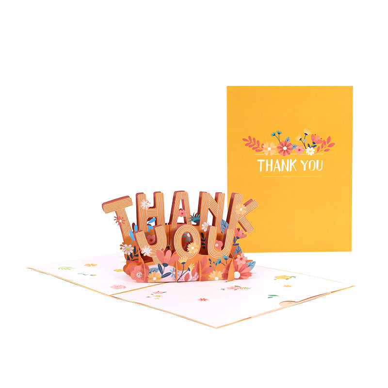 Wholesale Mother's Day Paper Letter Three-dimensional Greeting Cards 3D Hot Stamping Ornaments