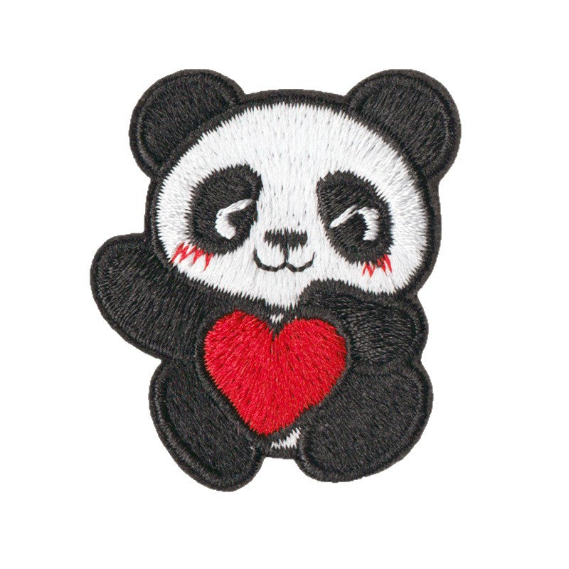 Wholesale Cute cartoon panda embroidery DIY Patches
