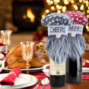 Wholesale 6pcs New Wine Bottle Set Santa Claus Gnome Faceless Doll Ornament
