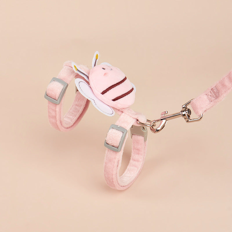 Wholesale Bee Pattern I-Shaped Nylon Leash