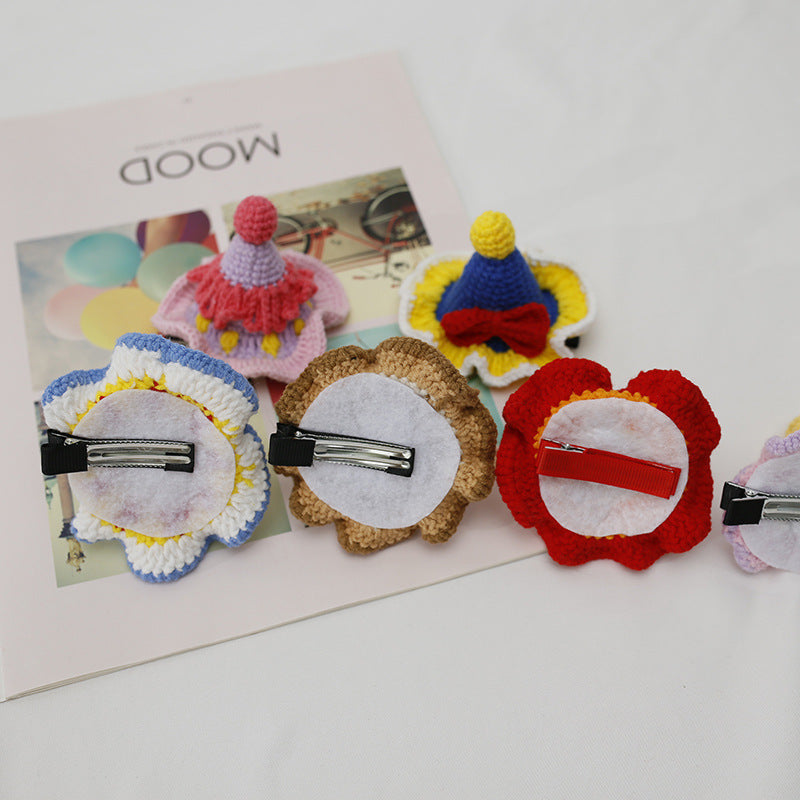 Wholesale Wool Knitting Colorful Hat Hairpins
