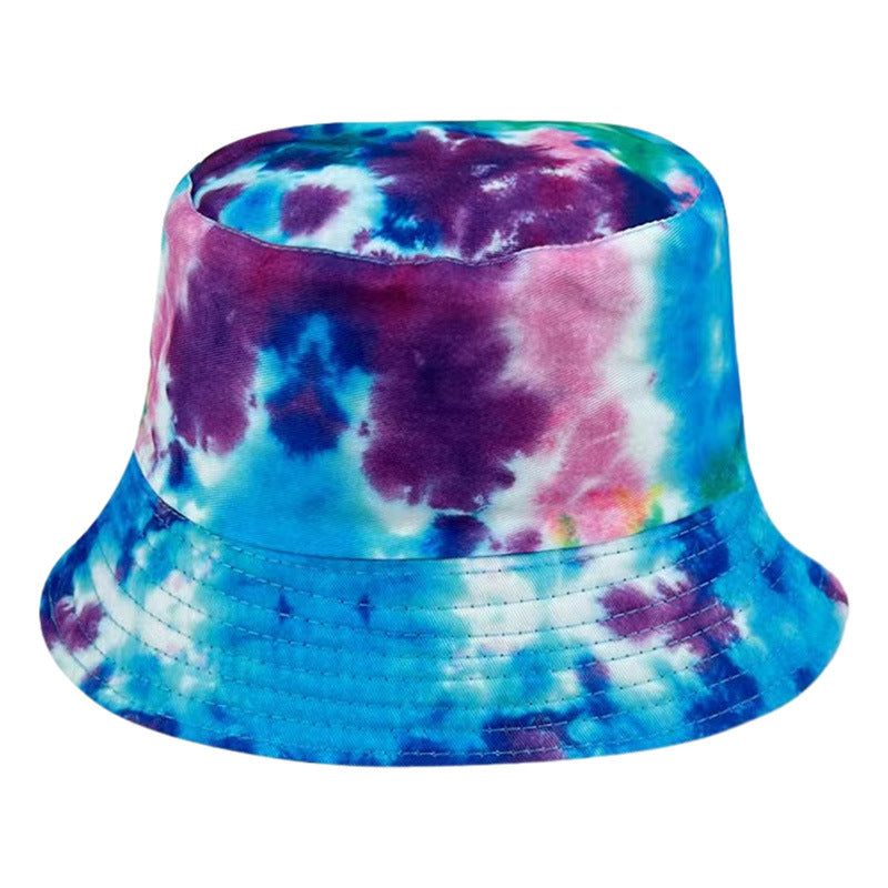 Wholesale Outdoor hiking sun protection double-sided tie dye hat Bucket Hat