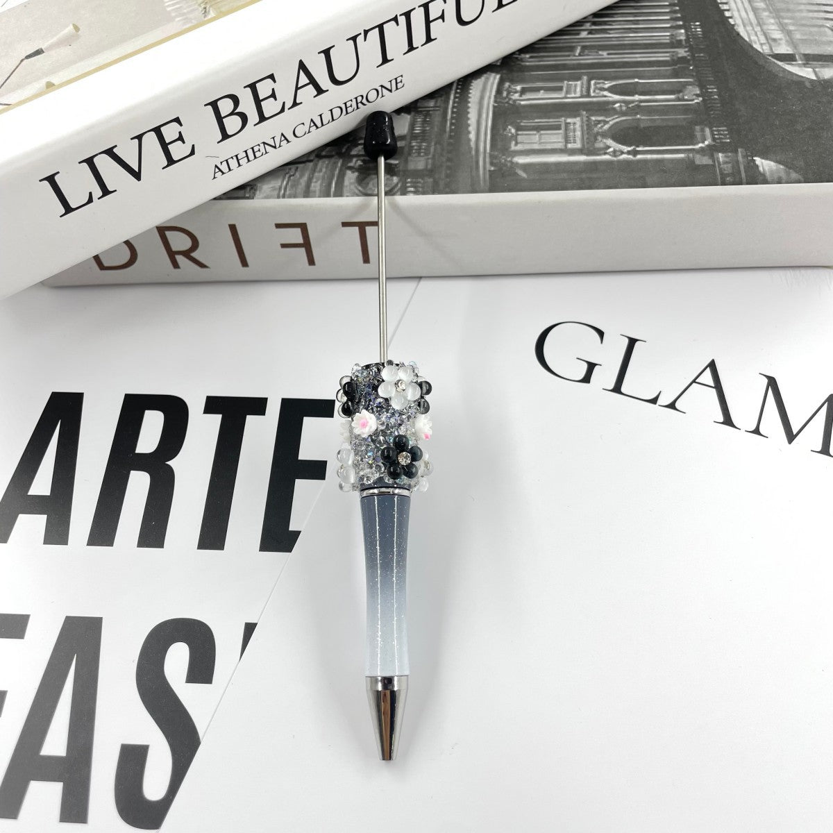 Wholesale 10pcs Dreamy Flower Starry Sky Sugar  beadable pens