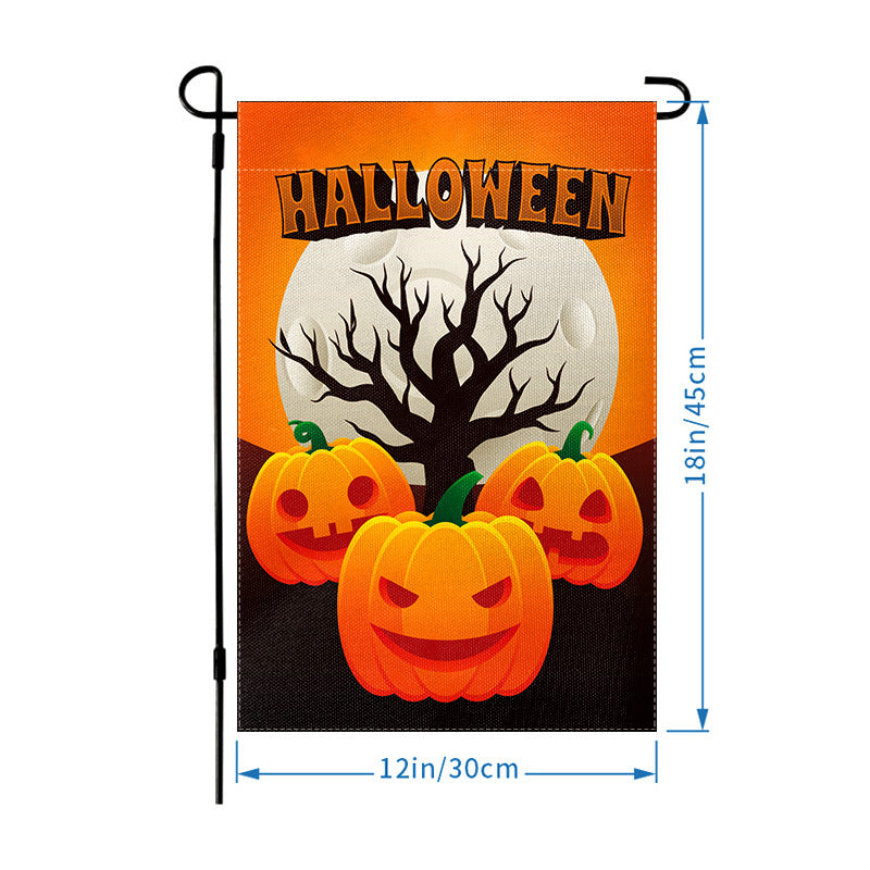 Wholesale Halloween Garden Flag Skull Hanging Flag Party Atmosphere Garden Flag