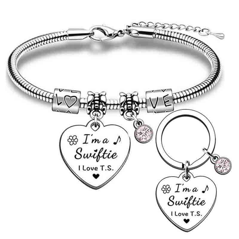 Wholesale Valentine's Day Stainless Steel Love Snake Bone Bracelet