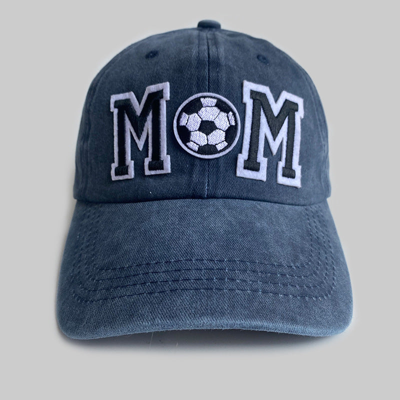 Wholesale Retro Simple Soccer Mom Letter Embroidery Baseball Cap