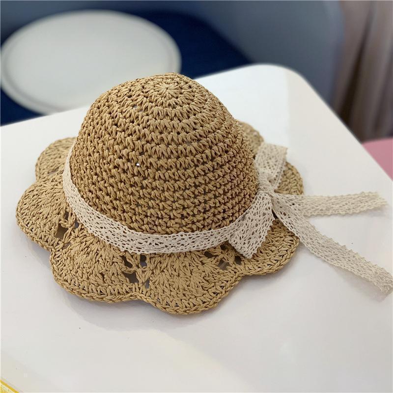 Wholesale Kids Bow Straw Hat