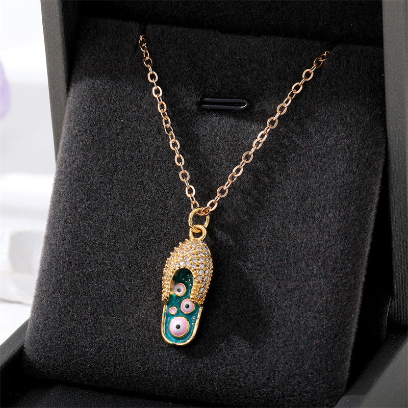 Collares de aleación de circón micro pavimentante para el ojo de los ojos al por mayor