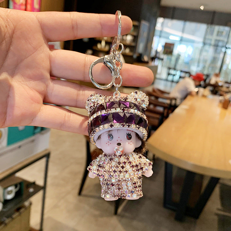 Wholesale Cartoon Doll Crystal Keychain