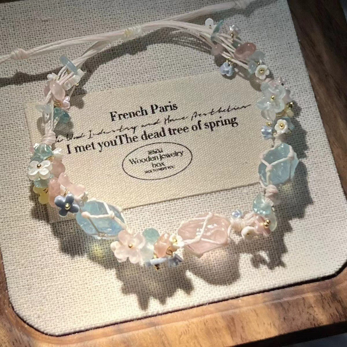 Wholesale Butterfly bracelet flower bracelet braided small fresh hand jewelry