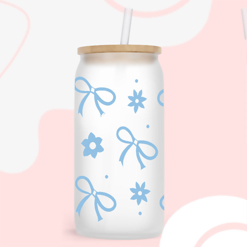 Wholesale Colorful Bow 16oz Cup UV DTF Wrap