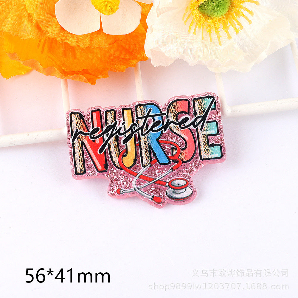 Wholesale 10pcs Cute Cartoon Character Acrylic Flatback Charm