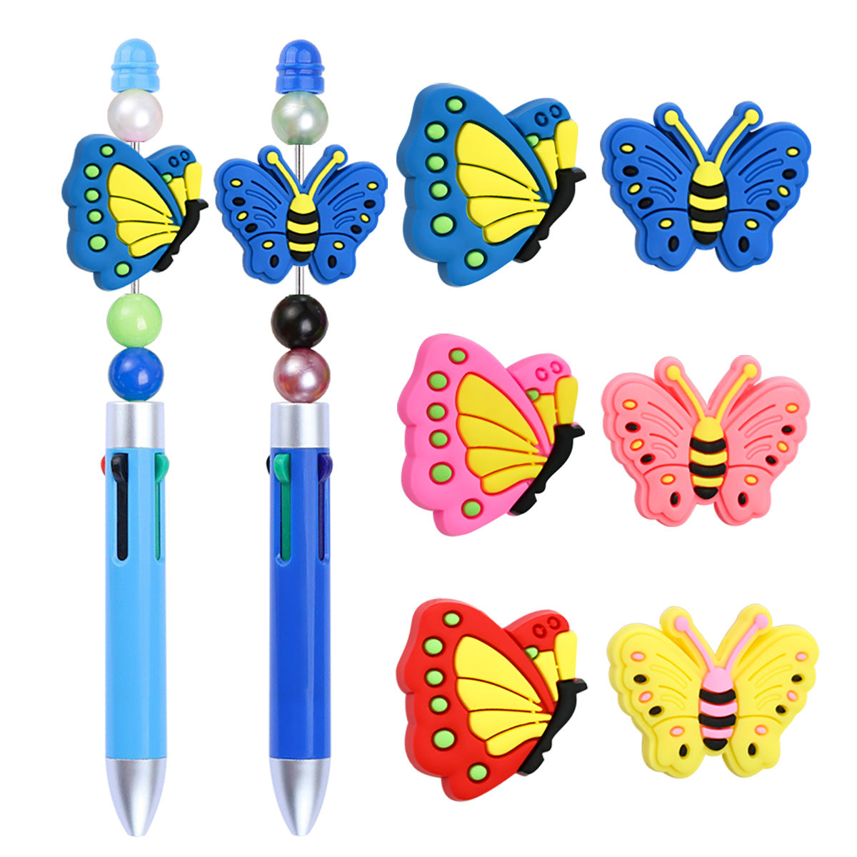 Wholesale Random 100pcs/pack   Butterfly series bead  Focal Beads