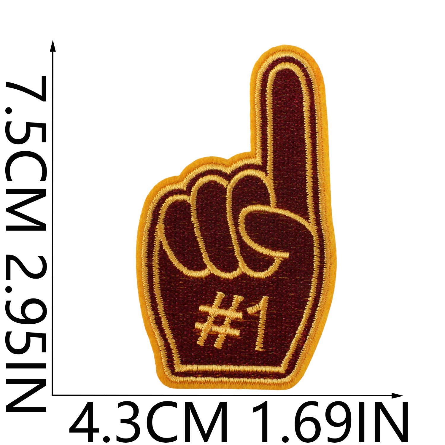 Wholesale Game Day Embroidery Patch Iron On Applique For Clothing Jeans Backpack Decoration DIY Craft Supply Fashion Accessory Gift Boutique Resale