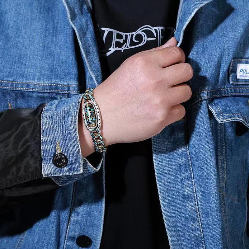 Wholesale Copper Turquoise Bracelets for Men