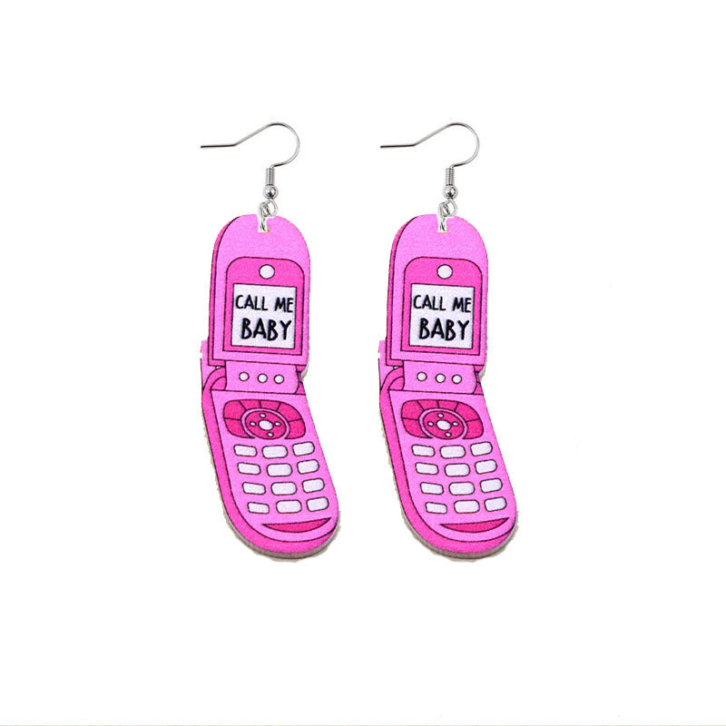 Wholesale Valentine's Day Love Rainbow LOVE Earrings Lip Acrylic Earrings