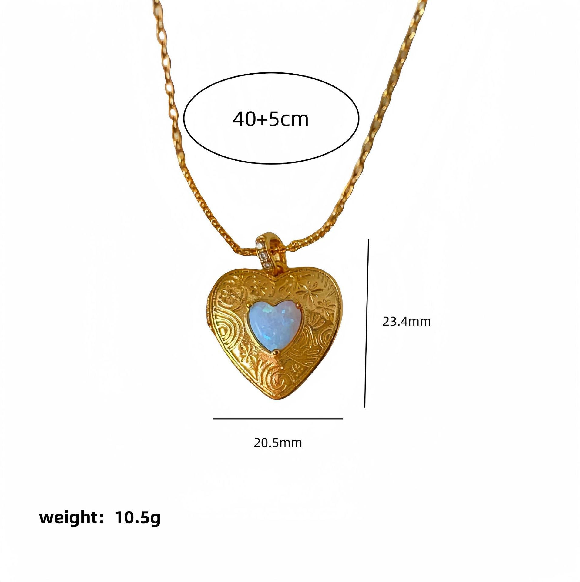 Wholesale Trendy Gold Tone Heart Locket Pendant Necklace Openable Blue Love Design Fashion Jewelry Accessory For Boutique Resale