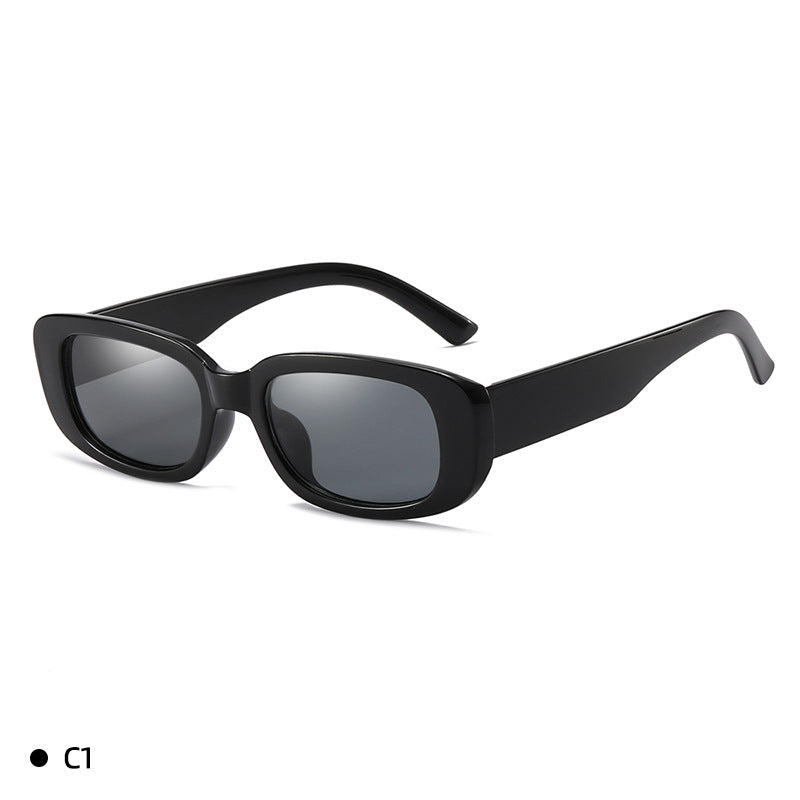 Wholesale PC Film Fashion Square Frame Solid Color Sunglasses