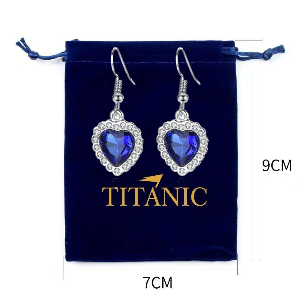 Wholesale Women' s Ocean Heart Blue Necklace