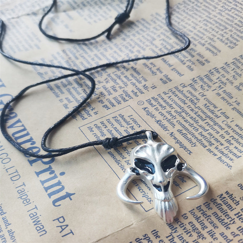 Wholesale Movie and TV Peripheral Retro Sheep Head Skull Creative Necklaces