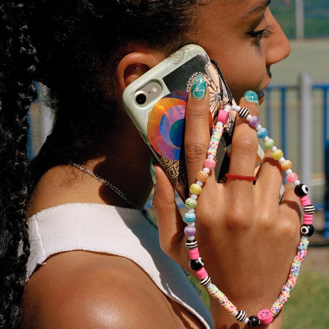 Wholesale Acrylic Mixed Color Shell Phone Lanyard